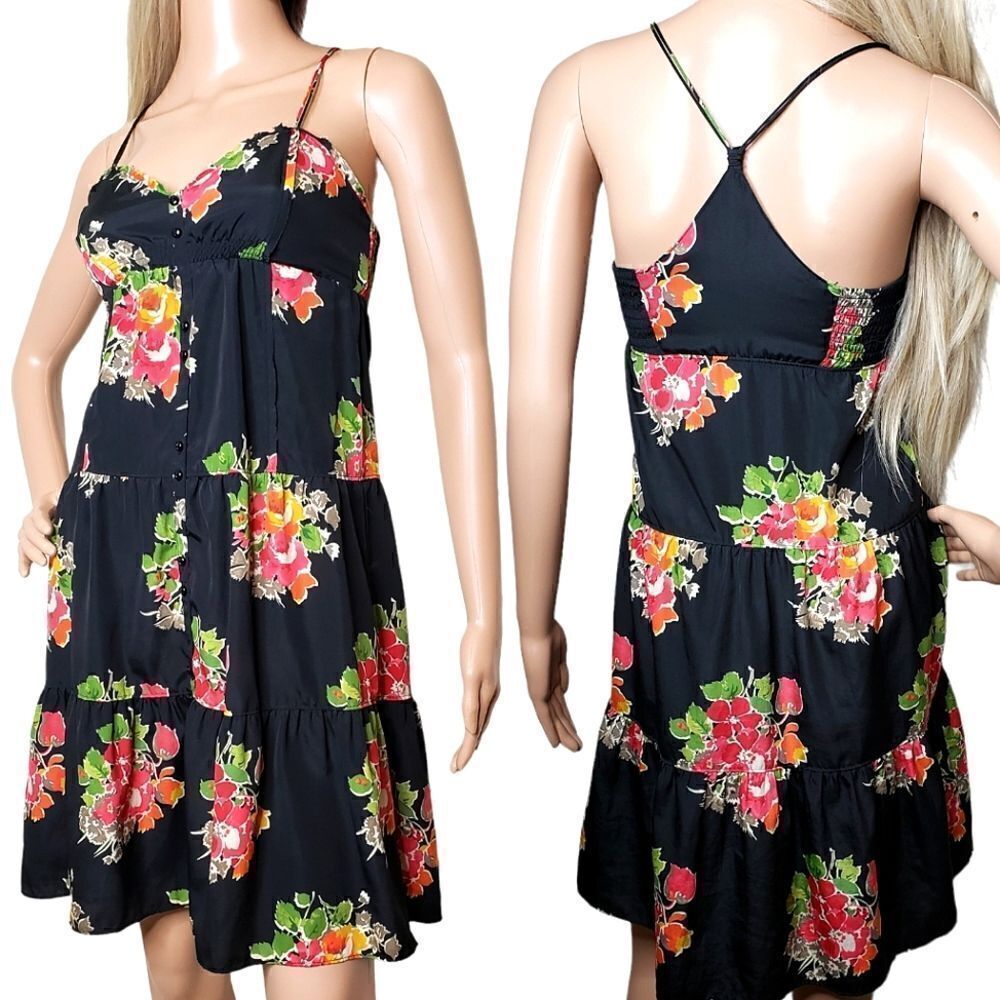 American Eagle Black Floral Dress